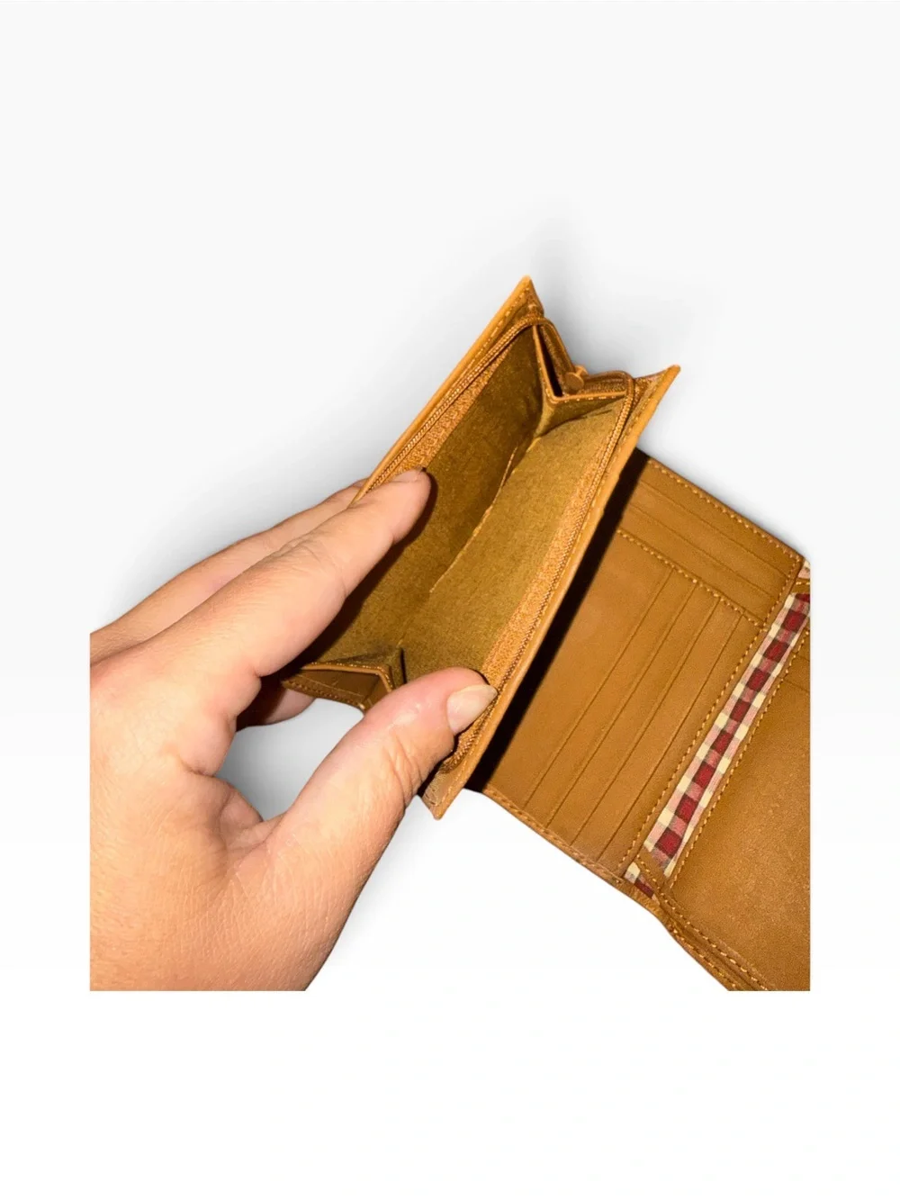 Dockers Tan Leather Compact Wallet